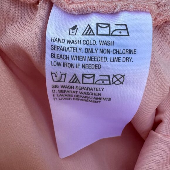 Isaac Mizrahi Live Womens Pink Lace Overlay Elastic Waist Lined Wide Leg Pants M - Picture 7 of 9